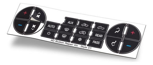Kit De Reparación De Pegatinas Ac Dash Button Fix Ruined Fad
