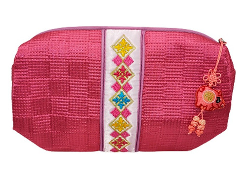 Artesanía Coreana Cosmetiquera Tradicional_ Diseño Puerquito