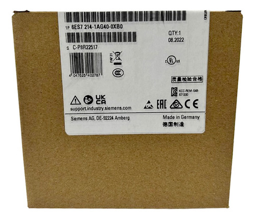 Plc Simatic S7-1200 1214c Siemens 6es7214-1ag40-0xb0