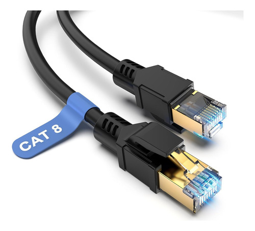Cable Ethernet Cat 8 15 Mts Alta Velocidad 40 Gbps 2000 Mhz