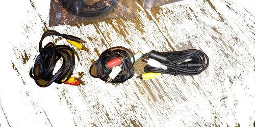 10 Cables Video Audio Lote Distintos Tipos Entrada Y Salidas (Usado)