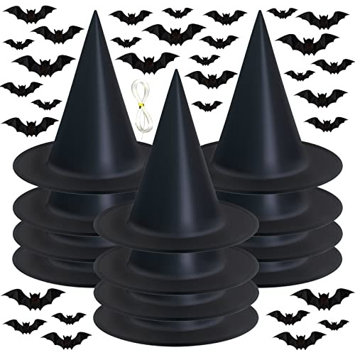 Conjunto De 12 Sombreros De Bruja Halloween 108 Pies De...