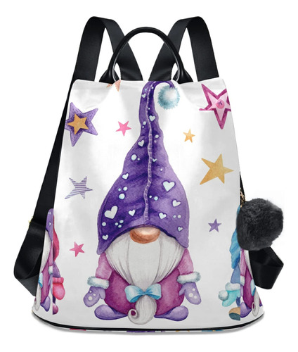 Magic Gnomos Con Estrellas - Mochilas Antirrobo Para Mujer,