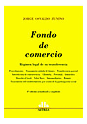 Fondo De Comercio - Zunino, Jorge O