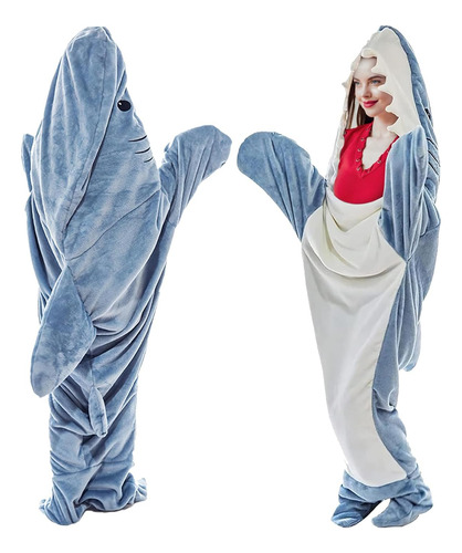 Shark Blanket Onesie Manta De Tiburón Portátil Para Adultos 