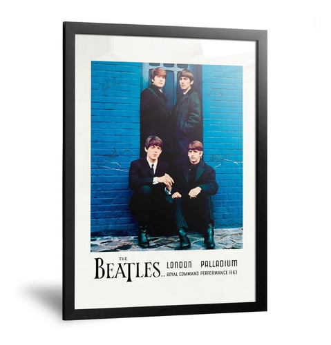 Cuadro The Beatles London Palladium Enmarcado De 35x50cm