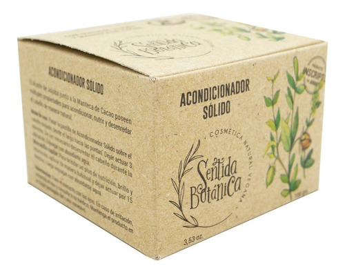 Sentida Botánica Acondicionador Solido Natural Vegano 6c