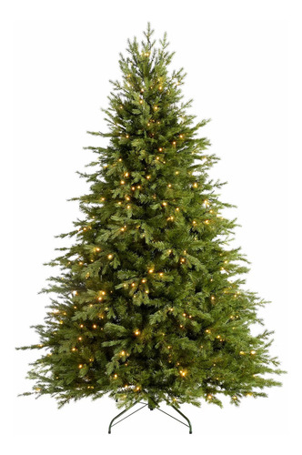 Arbol Pino Navidad Verde Luces Iluminado Mediano 2.40 Mts