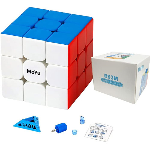 Moyu Rs3m 2020 3x3 Speed Cube Sin Pegatinas, Juguete Mágico 