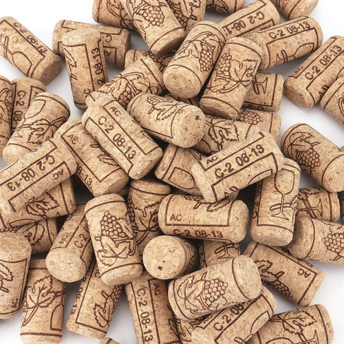 Tebery Paquete De 100 Corchos De Vino Naturales #8, 7/8 Pul.