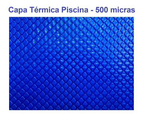 Capa Térmica Piscina 8,00 X 4,00 -  500 Micras - Azul 