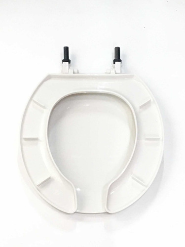 Asiento Para Sanitario Redondo Semi Reforzado Color Blanco
