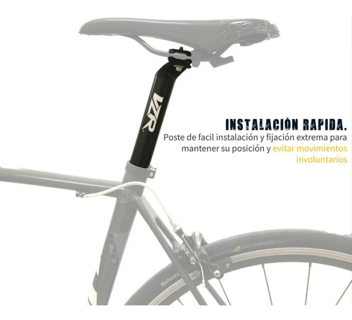 Poste De Asiento Bicicleta Aluminio D31,6 Vzr