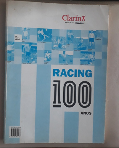 Libro Racing 100 Años Marzo 2003