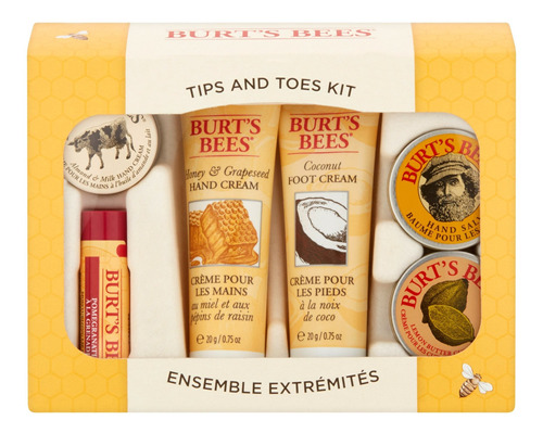 Kit Pies Y Puntas Burt's Bees 6 Piezas 2 Cremas De Manos