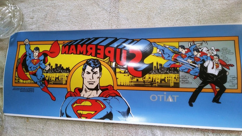 Imagen 4 de 5 de Vinilo Marquesina Arcade Superman Restaurada