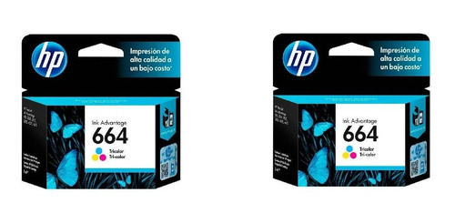 Kit Cartuchos De Tinta 664 Original 2 Negro Y 2 Tricolor