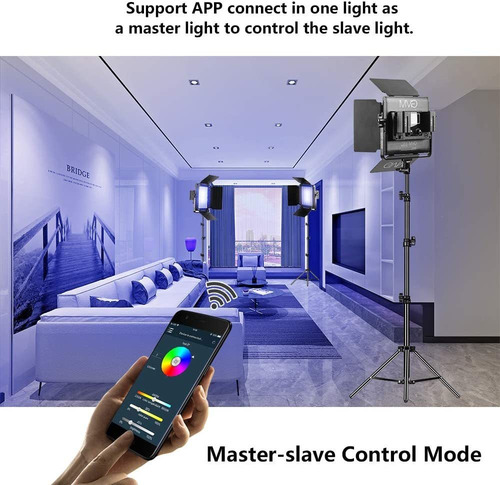 Imagen 3 de 6 de Kit Gvm De Iluminación De Video Led Rgb, 16 Piezas