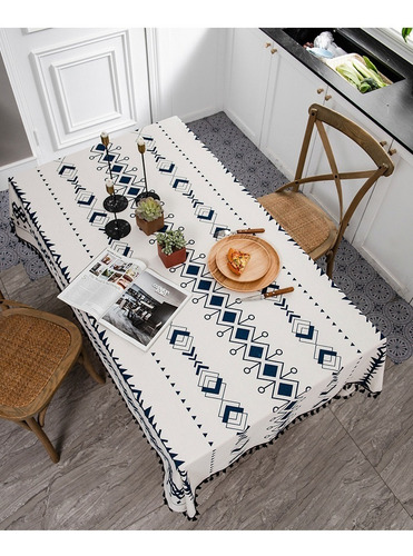 Rectangular P/mesa Mantel, Lino De Algodón 140/180/220*140cm