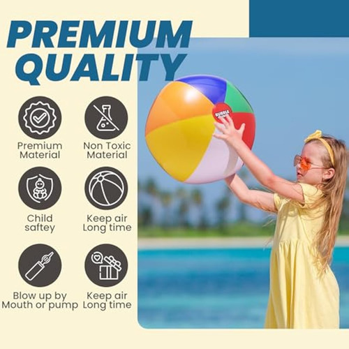 Pelotas De Playa Para Niños A Granel, Grandes, Inflables, 24