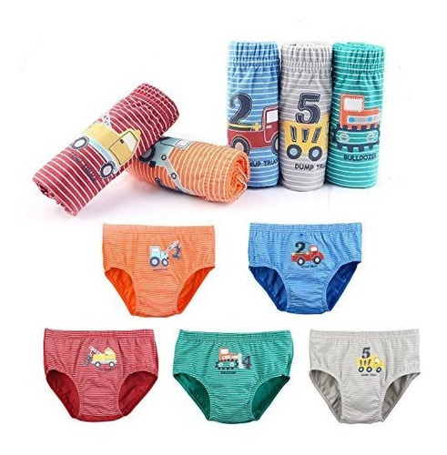 Booph Calzoncillos De Algodon Para Niños 5 Unidades
