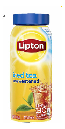 Te Helado Lipton Sin Azúcar Importado Rinde 30 Lts