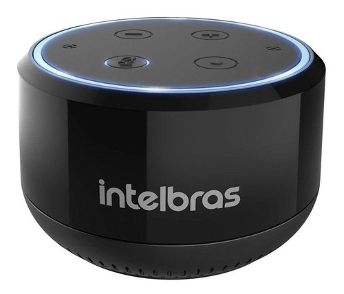 Alto Falante inteligente Intelbras Izy Speak Mini com assistente virtual Alexa - preto 100V/240V