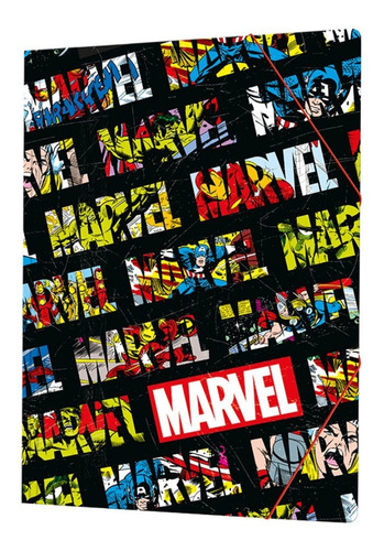 Carpeta Oficio 3 Solapas Con Elastico Marvel Mooving