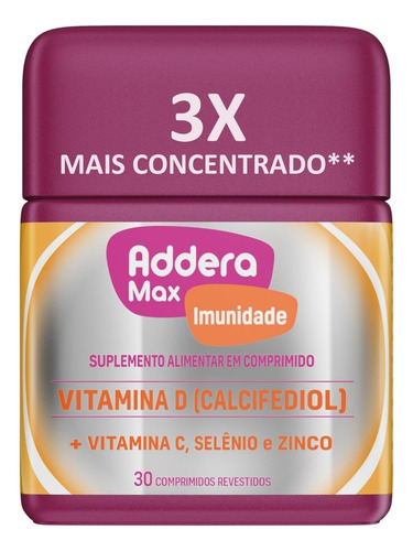 Addera Max Imunidade 30 Comprimidos