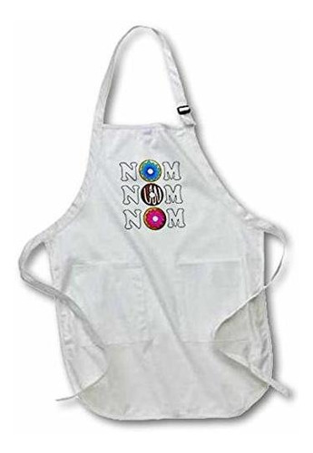 3drose Apr_175365_4 Nom Nom Nom Donuts Full Length Apron Wit