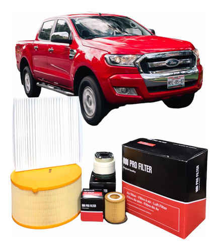 Kit 4 Filtros Ford Ranger 2.2 3.2 Puma - Pro Filter