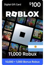 Comprar Roblox 10000 Robux Argentina - Fisica - Entrega A Domicilio!