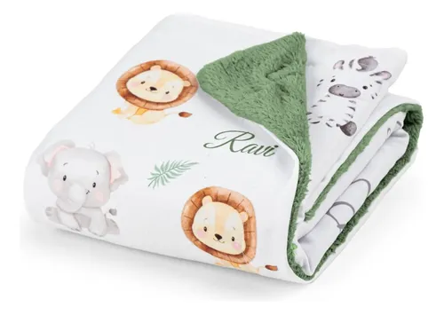 Manta Bebê Personalizada Com O Nome Do Seu Bebe
