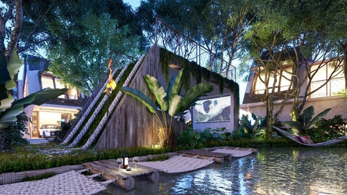 Imagen 13 de 18 de Increíble Casa De 3 Hab. Con Skyview, Y Alberca Propia Y Tobogán En Tulum P3457