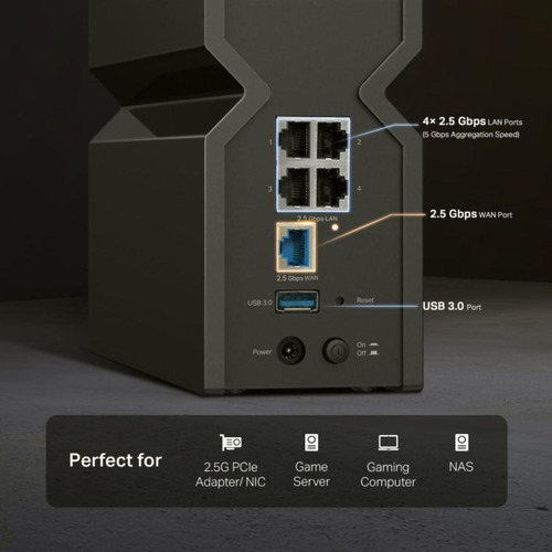 Tp-link Router Wi-fi 7 Be9300, Tri-banda De Hasta 5764mbps