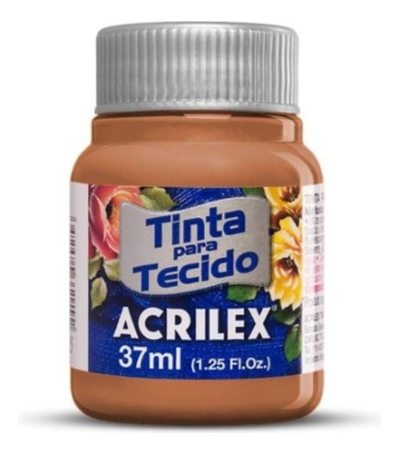 Tinta Tecido Fosca 37ml Marrom Acrilex Cor Marrom/Café