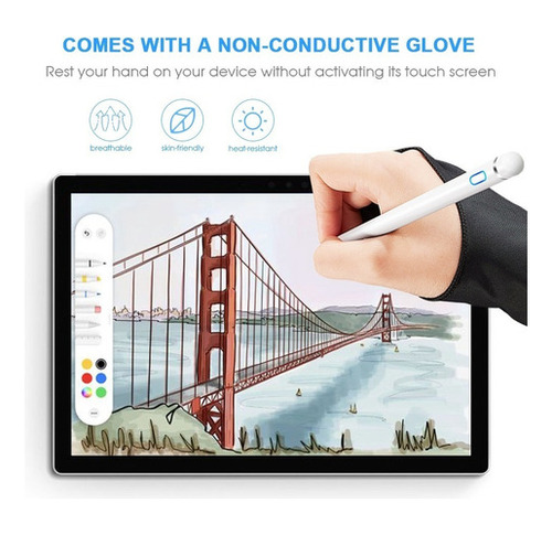 Caneta Stylus Universal Goojodoq Para iPhone iPad Android