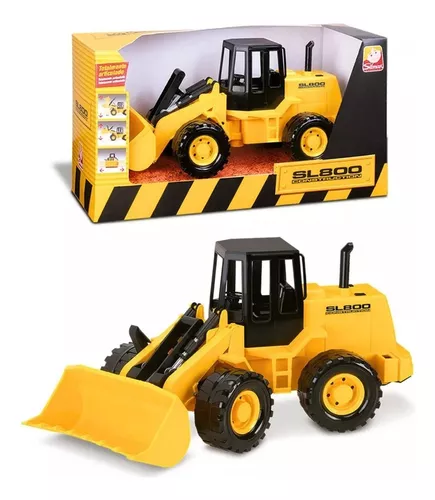 Kit com 4 Tratorzinhos de Construção – Articulados – Aprox 17 Cm