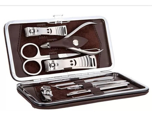 Imagen 2 de 5 de Kit 12 Accesorios Cortauñas Manos Pies Uñas - Envío Gratis