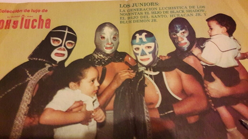 Poster Los Juniors. Santo,black Shadow,huracan,blue Demon. (Usado)