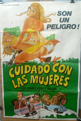 Afiche Orig. Película Cuidado Con Las Mujeres Elke Sommer