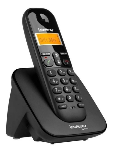 Imagem 2 de 4 de Telefone Intelbras Sem Fio Ts 3110 Preto