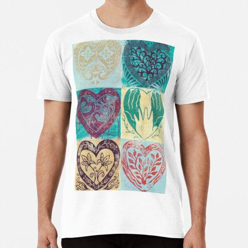 Remera Estampado Heartfelt Lino Algodon Premium