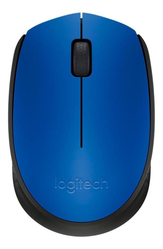Mouse Inalámbrico Azul Con Negro Logitech M170
