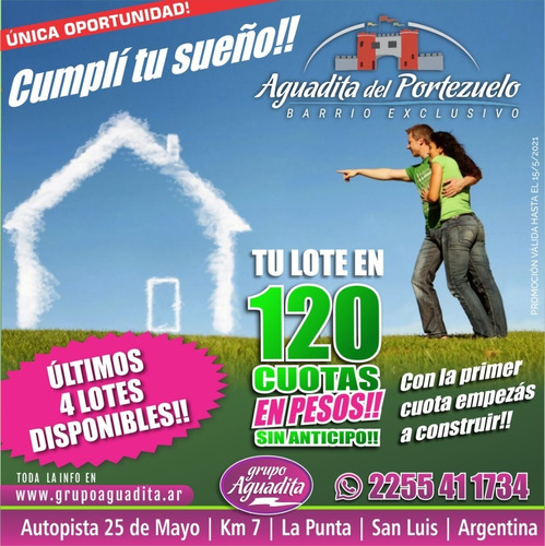 Excelente Al Pie Del Cerro San Ignacio En 120 Cuotas!!!