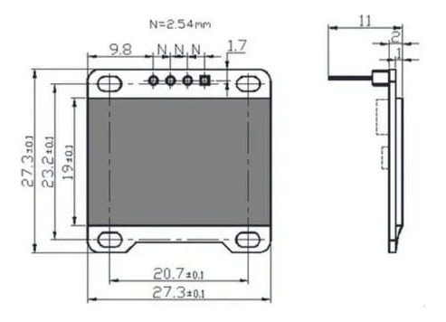 5x Display Oled 0.96 Branco I2c 128x64 Arduino Raspberry Pic