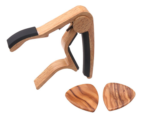 Imagen 1 de 4 de 1 Pc Capo Para Guitarra Con Dedos De Palisnadro De Metal