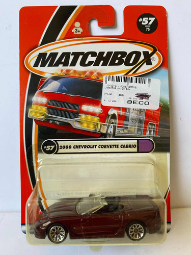 Matchbox Chevrolet Corvette Cabrio 1:64