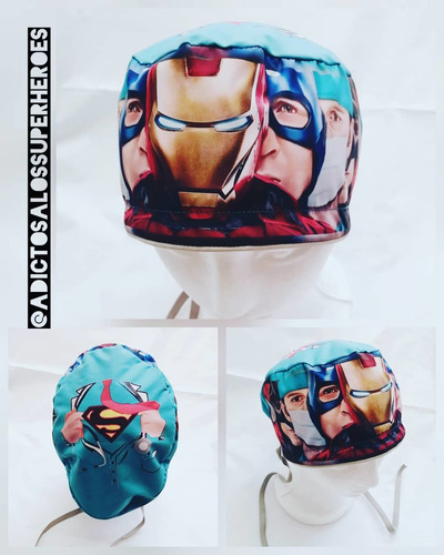 Gorro Quirúrgico, Médico Super Héroes, Héroes Marvel Y Dc