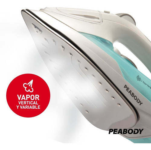 Imagen 3 de 10 de Plancha A Vapor Suela Acero Inoxidable Peabody Pe-vp31